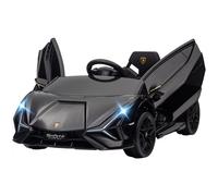 HOMCOM Macchina Elettrica per Bambini 3-5 Anni Lamborghini 12V con Telecomando e Velocità 3-5km/h, Nero Aosom Italy