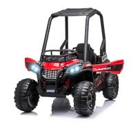 HOMCOM Macchina Elettrica Quad Elettrico Mini per Bambini 3-8 Anni Rosso e Nero