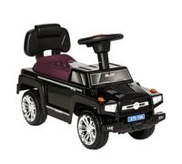 HOMCOM Macchina Giocattolo Cavalcabile Fuoristrada per Bambini, Macchina Bambini con Fari e Musiche, Età 18-36 Mesi, 68x30.5x41.5cm, Nero