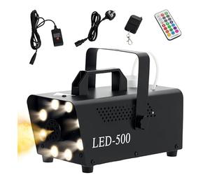 HOMCOM Macchina nebbia e fumo 450W effetto RGB