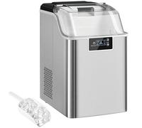 HOMCOM Macchina per ghiaccio in acciaio inox 20kg/24h