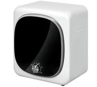 HOMCOM Mini Asciugatrice Portatile 2.5 kg 5 Programmi 800W 60℃ Bianco | Asciugatrice Slim Compatta, Carica Frontale, Impilabile/Parete/Autoportante, Tamburo in Acciaio Inox, Spegnimento Automatico