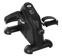 HOMCOM Mini Cyclette Pedaliera Portatile e Regolabile con Monitor LCD