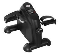 HOMCOM Mini Cyclette Portatile Gambe Display LCD 35 x 40 x 31 cm Nero