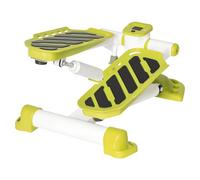 HOMCOM Mini stepper per casa, antiscivolo Up-Down Stepper con display LCD, Stepper Home Trainer con due grandi pedali, acciaio, giallo