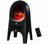 HOMCOM Mini Stufa Elettrica a 3 Modalità di Riscaldamento con Telecomando