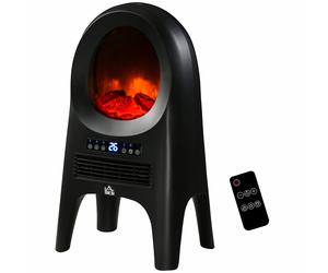 HOMCOM Mini Stufa Elettrica a 3 Modalità di Riscaldamento con Telecomando