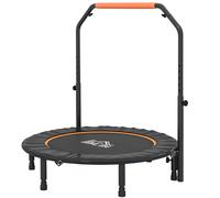 HOMCOM Mini Trampolino Fitness Pieghevole con Manubrio Regolabile