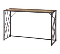HOMCOM Mobile Consolle Vintage Stile Industriale 120x35x75cm in Acciaio e Legno