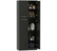 HOMCOM Mobile Contenitore con 2 Armadietti e Mensole Regolabili in Legno