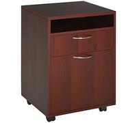 HOMCOM Mobile contenitore organizer, cassettiera per bagno, Marrone