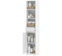 HOMCOM Mobile da Bagno Alto 172 cm con Ripiano Regolabile
