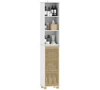 HOMCOM Mobile da bagno colonna 35x26x173 cm Bianco