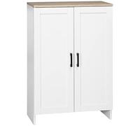 HOMCOM Mobile da cucina a buffet Mobile da cucina a buffet con armadio a due ante e ripiani regolabili, per sala da pranzo e soggiorno, 60 x 30 x 90 cm, bianco