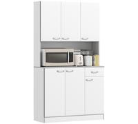 HOMCOM Mobile Dispensa Alto Moderno con Cassetti e Armadietti in Legno