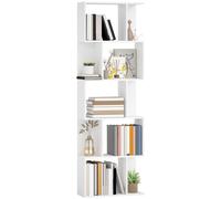 HOMCOM Mobile Libreria a 5 Ripiani in Truciolato color Legno 60x24x184.5 cm
