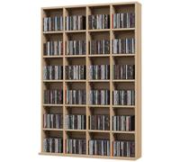 HOMCOM Mobile Libreria Porta CD a 24 Vani con Mensole Regolabili Nero