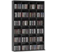 HOMCOM Mobile Libreria Porta CD con 24 Scompartimenti Regolabili