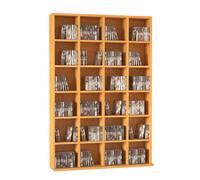 HOMCOM Mobile Libreria Porta CD con Colonne Ripiani in Legno
