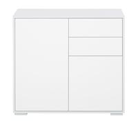 HOMCOM Mobile Moderno Multiuso 2 Armadietti e 2 Cassetti, Apertura a Pressione