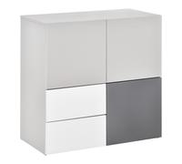 HOMCOM Mobile Multiuso con Cassetti e Ante in Legno per Soggiorno Camera Ufficio