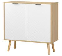 HOMCOM Mobile per Soggiorno Ingresso e Bagno in Truciolato e Legno di Pino