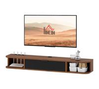 HOMCOM Mobile per TV fino 50" Sospeso con Cassetto, Ripiani e Foro per Cavi