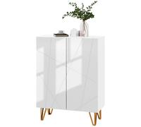 HOMCOM Mobile Scarpiera per 15-20 Paia di Scarpe e Ripiani Regolabili