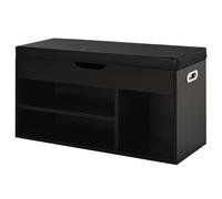 HOMCOM Mobile Scarpiera Salvaspazio con Panca Contenitore e Vani Aperti