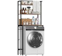 HOMCOM Mobile Sopra Lavatrice Coprilavatrice 67x40x161.8cm Marrone/Nero