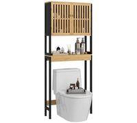 HOMCOM Mobile Sopra WC Salvaspazio Organizer 60x21.5x172cm Legno