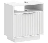 HOMCOM Mobile Sottolavabo per Bagno con Soft Close 60x33x63 cm Bianco