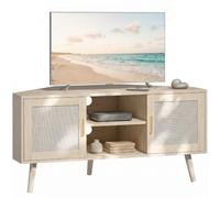 HOMCOM Mobile TV angolare 115 cm per TV fino a 65", Rovere