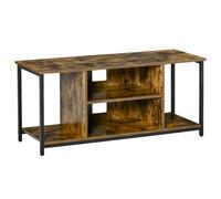 HOMCOM mobile TV da 55 pollici soggiorno con ripiani 110x40x50 cm