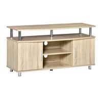 HOMCOM Mobile TV Moderno con 2 Ripiani e 2 Armadietti 105x40x55cm