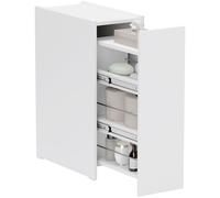 HOMCOM Mobiletto Bagno Salvaspazio a 3 Livelli in Truciolato Bianco