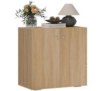 HOMCOM Mobiletto Multiuso a 2 Ante per Soggiorno o Ufficio 70x39x70cm