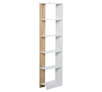 HOMCOM Mobiletto Scaffale Stretto a 5 Ripiani, Scaffale Portaoggetti Salvaspazio