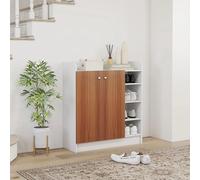 Homcom Mobili scarpiera da ingresso con 2 ante 83X30X90 cm Naturale