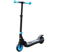 HOMCOM Monopattino 2 Ruote Pieghevole per Bambini 6+ Anni Nero e Azzurro