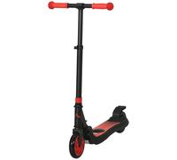 HOMCOM Monopattino 2 Ruote Pieghevole per Bambini 6+ Anni Nero e Rosso