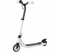 HOMCOM Monopattino Elettrico da 6 anni, Autonomia 6 km e Telaio in Acciaio, 76x53x95 cm, Nero e Bianco Aosom Italy