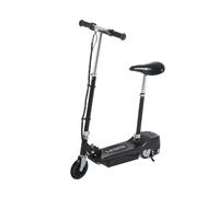 HOMCOM Monopattino Elettrico per Bambini Pieghevole Seggiolino Regolabile Nero