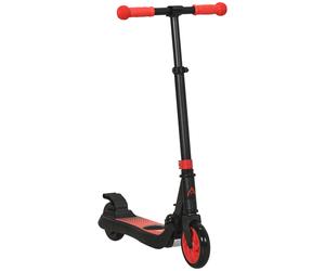 HOMCOM Monopattino Elettrico Pieghevole per Bambini 6+ Anni ad Altezza Regolabile, 71x36.5x75-80 cm, Nero e Rosso Aosom