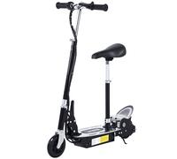 Homcom Monopattino Elettrico Pieghevole per Bambini di 7-12 Anni Fino a 50kg, in Ferro e PE, Nero, 81.5×38×94cm Aosom