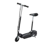 HOMCOM Monopattino Elettrico Pieghevole per Bambini Seggiolino Regolabile Nero