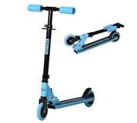 HOMCOM Monopattino per Bambini 2 Ruote in Alluminio, Monopattino Pieghevole con Altezza Regolabile per Bambini di 3-8 Anni, Blu