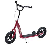 HOMCOM Monopattino per Bambini 5-12 Anni con Freno Posteriore e Manubrio Regolabile, 120x52x80-88 cm, Rosso Aosom Italy