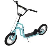 Homcom - Monopattino per bambini, manubrio regolabile, con pneumatici da 12 pollici, a partire dai 5 anni, 120 x 58 x 75-80 cm
