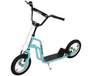 Homcom - Monopattino per bambini, manubrio regolabile, con pneumatici da 12 pollici, a partire dai 5 anni, 120 x 58 x 75-80 cm